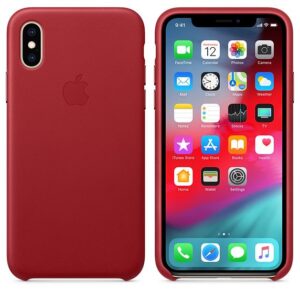 Capa de couro para iPhone XS Max